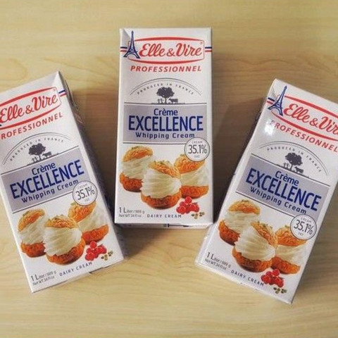 Kem sữa whipping cream Elle & Vire 1 lít