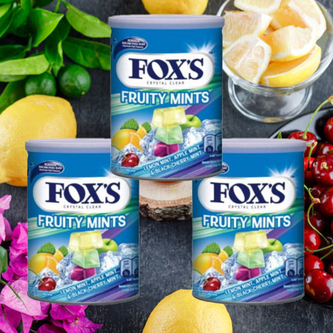 Kẹo FOX'S Fruity Mints 180g trái cây bạc hà
