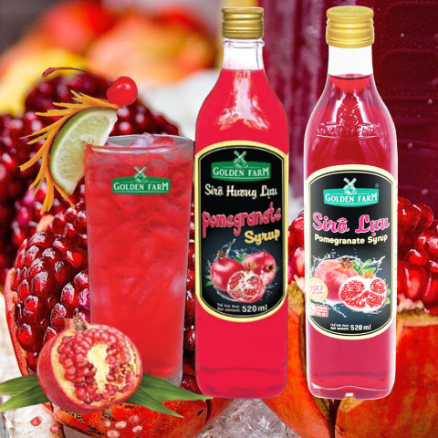 Sirô lựu Golden Farm Pomegranate Syrup 520ml