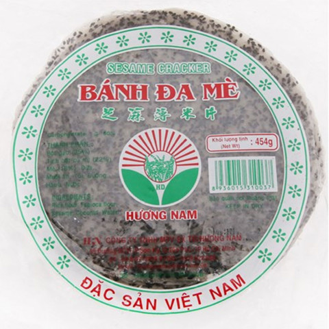 Bánh đa mè đen Hương Nam 454g