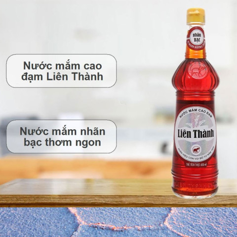 Nước mắm Liên Thành nhãn bạc 30 độ đạm 600ml