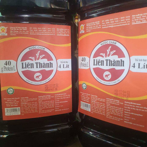 Nước mắm Liên Thành 4 lít 40g Protein/lít