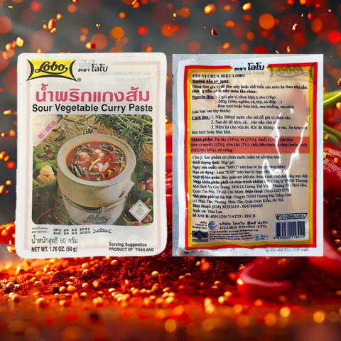 Gia vị chua Lobo Thái Lan 300 gói 50g