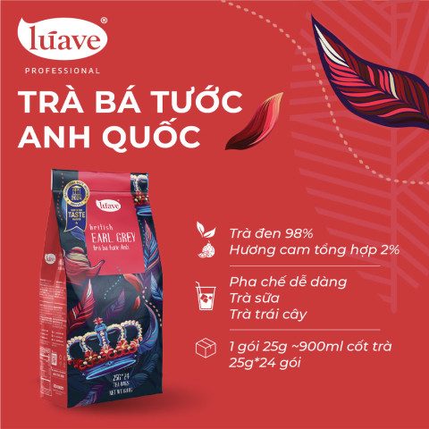 Trà Bá tước Anh Quốc British Earl Grey Tea Lúave