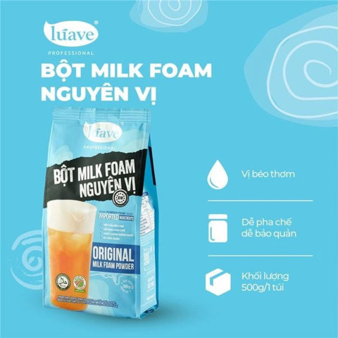 Bột Milk Foam Nguyên Vị Lúave 500g