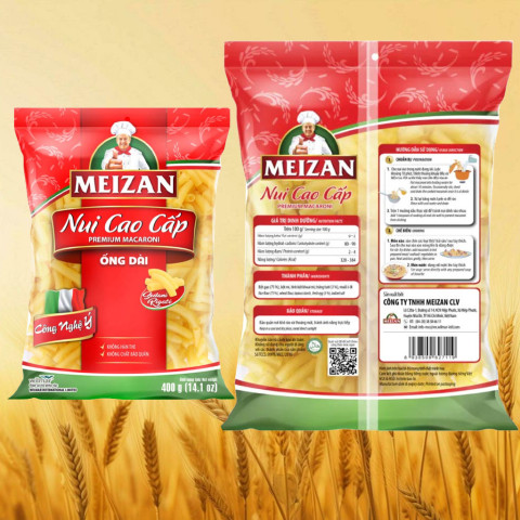 Nui gạo cao cấp ống dài Meizan 400g