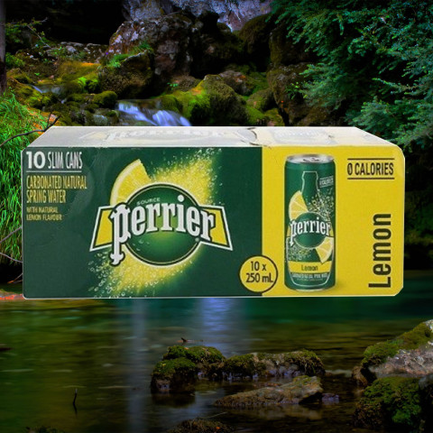 Nước khoáng có gas Perrier hương chanh vàng 250ml B130924