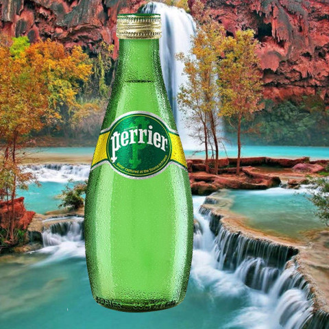 Nước khoáng thiên nhiên bổ sung ga từ nguồn Perrier B102726