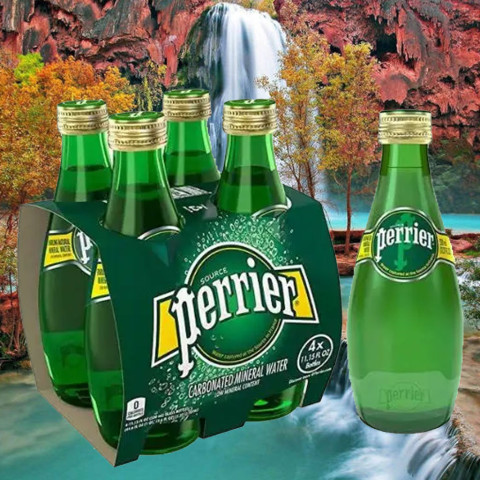 Nước khoáng thiên nhiên bổ sung ga từ nguồn Perrier B102726