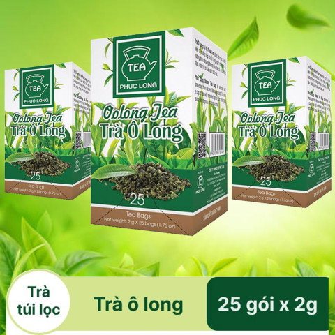 Trà ô long túi lọc Phúc Long hộp 50g