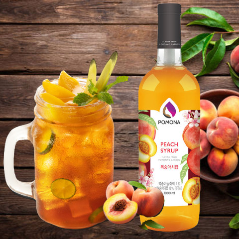 Sirô Đào Pomona Peach Syrup 1 lít
