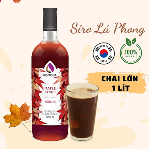 Sirô Lá Phong Pomona Maple Syrup 1 lít