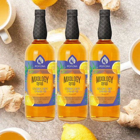 Sirô Chanh Gừng Pomona Ginger & Lemon Syrup 1 lít