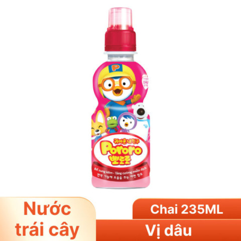 Nước trái cây Pororo vị dâu 235ml