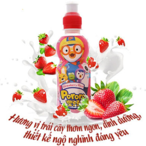 Nước trái cây Pororo vị dâu 235ml