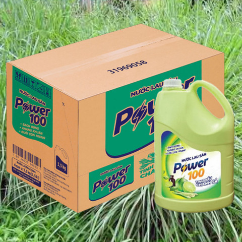 Nước Lau Sàn Power100 Tinh Dầu Chanh Sả 3.5kg