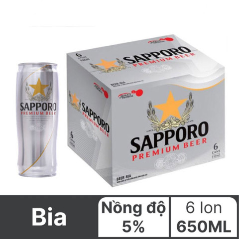 Bia Sapporo Premium 650ml