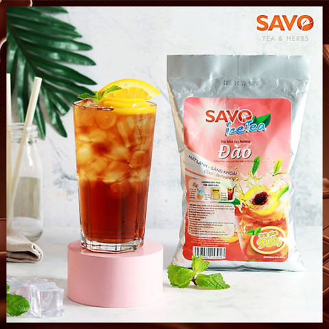 Trà Hòa Tan Savo Hương Vị Đào 800g