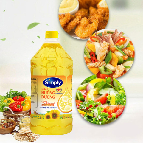 Dầu hướng dương Simply 2 lít
