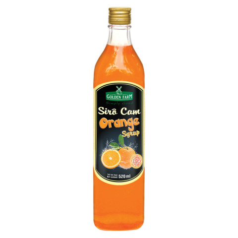 Siro cam Golden Farm Orange Syrup 520ml