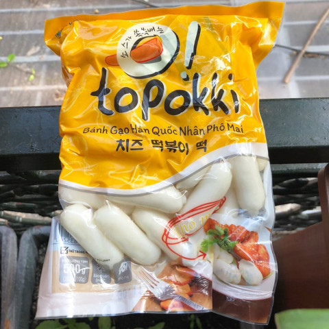 Bánh gạo nhân phô mai Topokki 500g