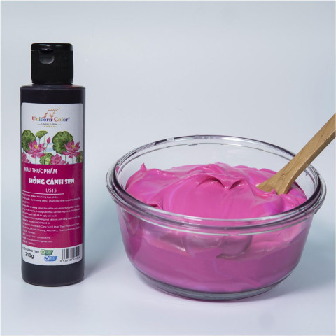 Màu thực phẩm hồng cánh sen Unicorn 210gr