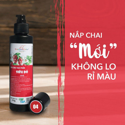 Màu thực phẩm siêu đỏ Unicorn 210gr