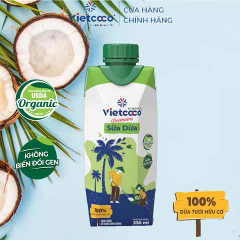 Sữa Dừa VIETCOCO hộp giấy 330ml