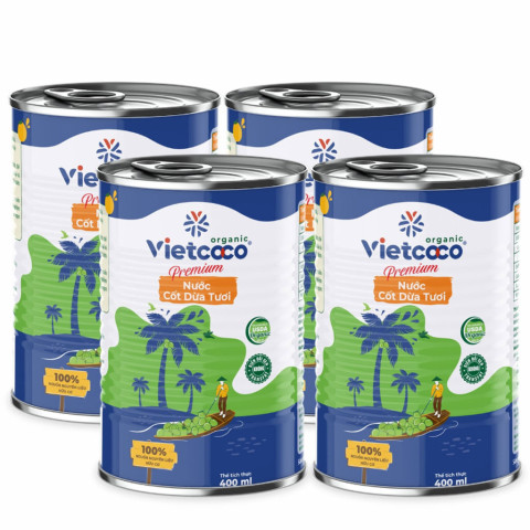 Nước cốt dừa organic Vietcoco 400ml