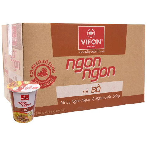Mì Vifon Ngon Ngon ly 60g