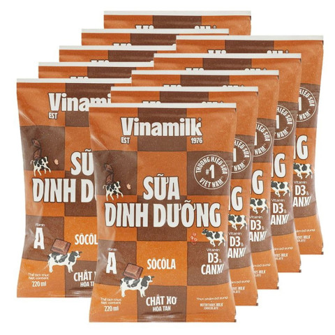 Sữa dinh dưỡng socola Vinamilk 220ml