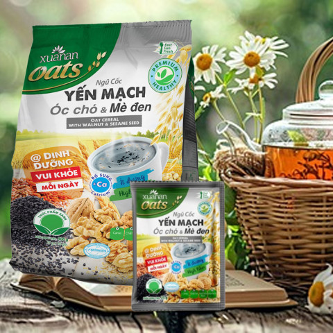 Ngủ cốc Yến Mạch, Óc chó và Mè đen 400g