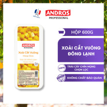 Xoài Cắt Đông Lạnh Andros Frozen Mango Dices 600g