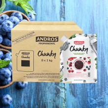 Mứt Trái Mọng Và Hoa Atiso Đỏ Andros Chunky 1kg