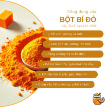 Bột bí đỏ sấy lạnh 100gr