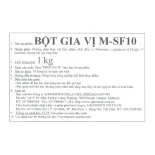 Bột gia vị M-SF10 gói 1kg
