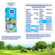 Sữa tươi tiệt trùng có đường CGHL Dutch Lady 180ml