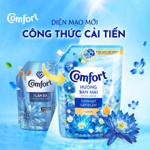 Nước xả vải Comfort đậm đặc một lần xả 1.8 lít