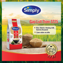 Gạo Lứt Thơm ST25 Simply 1kg