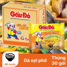 Mì gà sợi phở Gấu Đỏ 63g x 30