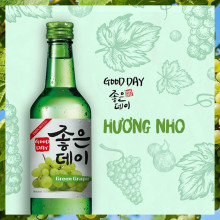 Rượu Soju Vị Nho Good Day Green Grape Flavor 360ml