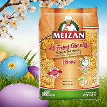 Mì trứng cao cấp sợi nhỏ Meizan 500g