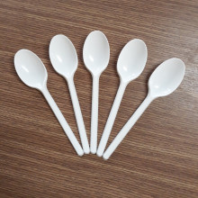 Muỗng nhựa cao cấp màu ngà gói 24 cái