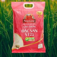 Gạo thơm Neptune ST25 bao 5kg