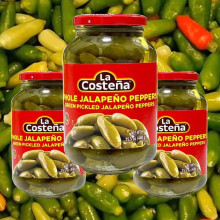 Ớt Xanh Nguyên Trái Jalapeno La Costena 440G