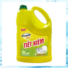 Nước rửa chén POWER100 tiết kiệm hương chanh 3.5kg