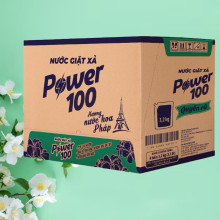 Nước Giặt Xả Power100 Hương Nước Hoa Pháp 3.2Kg