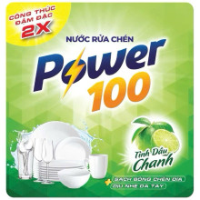 Nước rửa chén POWER100 chai 400g