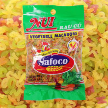 Nui rau củ hình chữ Safoco 200g