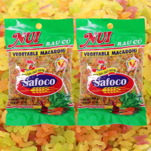 Nui rau củ hình chữ Safoco 200g